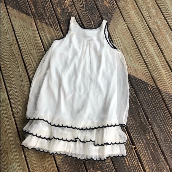 Doe & Rae Ruffle Layer Contrast Edging Tunic Dress - Picture 5 of 7